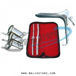 Hegar uterine dilator set 2pieces 7-8, 11-12, grave large, collin 3pcs